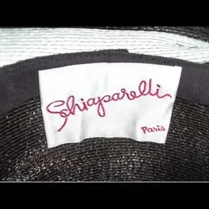 RARE Elsa Schiaparelli Straw Hat 2 Tone Brown and Cream Gala Vogue Magazine 2012 Elsa Schiaparelli | Accessories | Rare Elsa Schiaparelli  main image 2